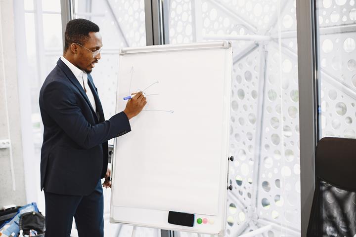 Elegant african man in the office Elegant african man in the office